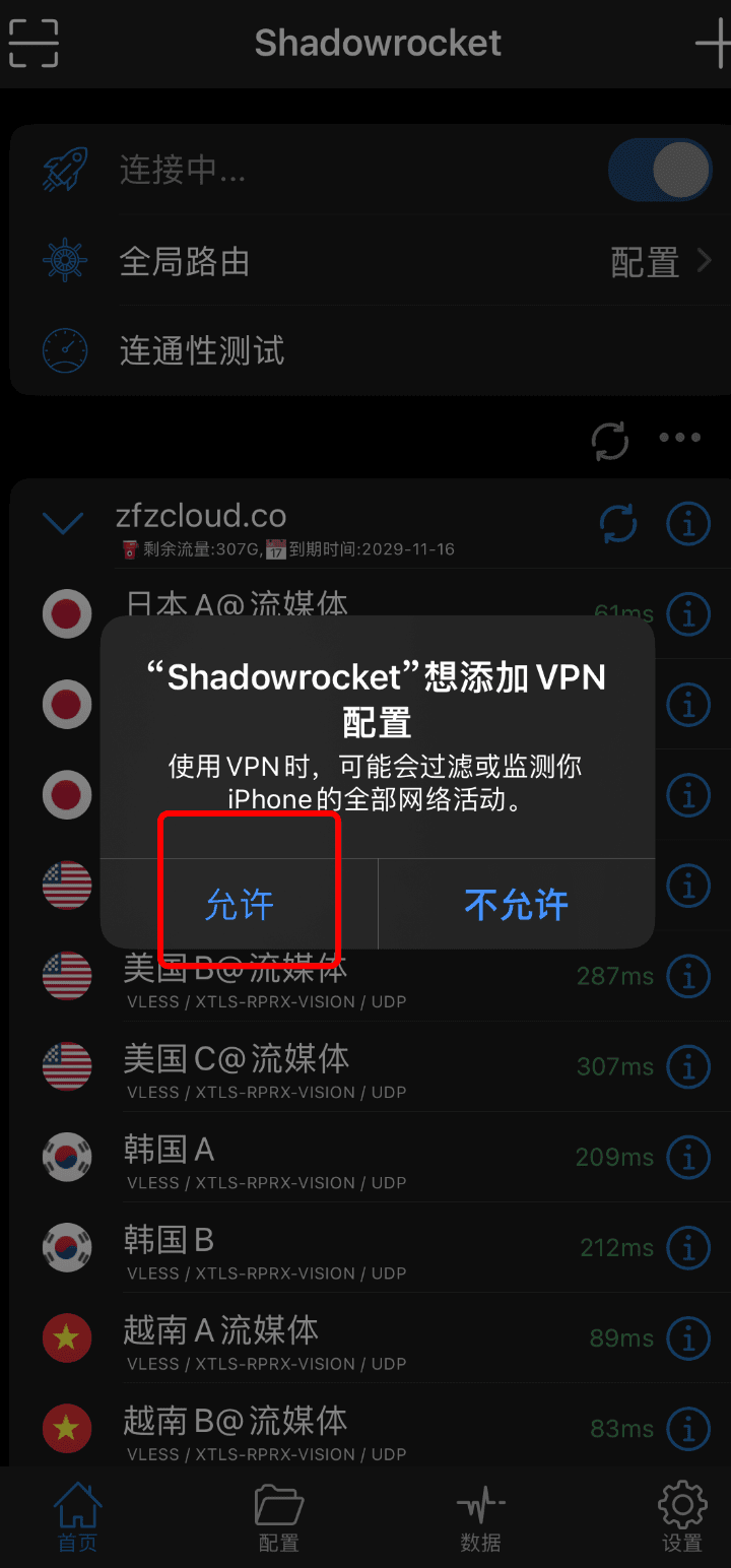 允许权限